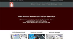 Desktop Screenshot of padraobalancas.com.br