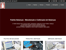 Tablet Screenshot of padraobalancas.com.br
